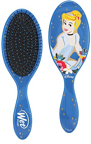 WetBrush Original Detangler Hair Brush with Ultra Soft Intelliflex Bristles to Gently Separate Knots With Ease, Does Not Rip Hair, For All Hair Types, Disney Ultimate Princess Collection, Cinderella