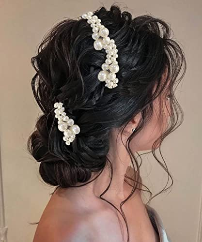 Unicra Haarschmuck für Braut und Brautjungfer, silberfarben