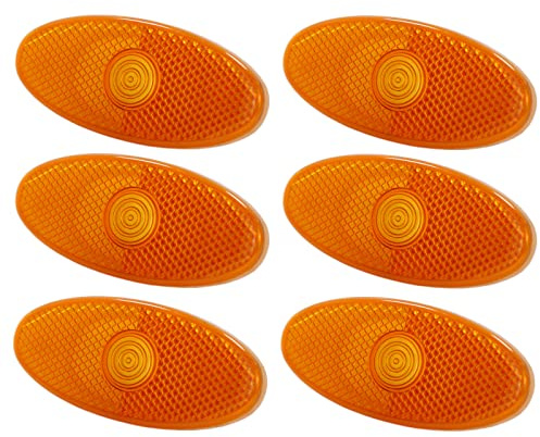 BIAREN 6x Side Marker Indicator Lamp Light Lens Amber For Renault Master Mk3 Vauxhall Movano B Mk2 Nissan NV400 261B00001R 4419475 2618000Q0A