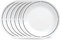 Corelle 6-Piece 8.5 Lunch Round Plates, Vitrelle Triple Layer Glass, Lightweight Round Plates, Salad Plates, Chip and Scratch Resistant, Microwave and Dishwasher Safe, Brasserie