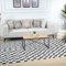 Livabliss Pula Tapis Géométrique Scandinave - Grand Tapis Salon, Salle à Manger, Chambre, Cuisine - Design Boheme Chic, Berbere Moderne, Poil Court 160x213 cm - Noir et Blanc