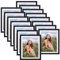 Vasemouh 15 Cadres Photo 20x25 avec Passe-partout, Cadres Noirs en Bois adaptés aux photos de format 20x25 ou 23x28 CM