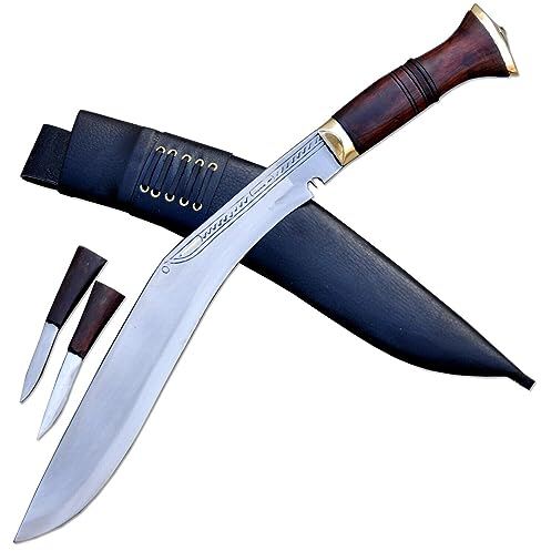 30 cm lange Klinge, traditionelles Sirupat-Kukri-Gurkha-Khukuri-Messer, Schwert, Nepal, echtes funktionierendes Kukri-Messer, Jagd und Camping, Buschlichtung