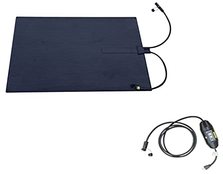 Fußbodenheizung Winterschnee Schmelzende Gummi beheizte Gehwegmatte Anti-Rutsch-Heizkissen Halten Sie Ihren Weg sicher und klaren Sie Diese schneebedeckte EU/US 300W (Color : Svart, Size : EU 220V