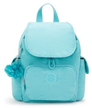 Kipling City Pack Mini Kleiner Rucksack, Deepest Aqua (Blau)