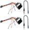 Xiatiaosann 2 Pcs 16 Pin ISO Standard Car Stereo Radio Wiring Harness Plug Connector Power Supply Cable Wiring Universal Accessory Wires for Automotive Android Applications