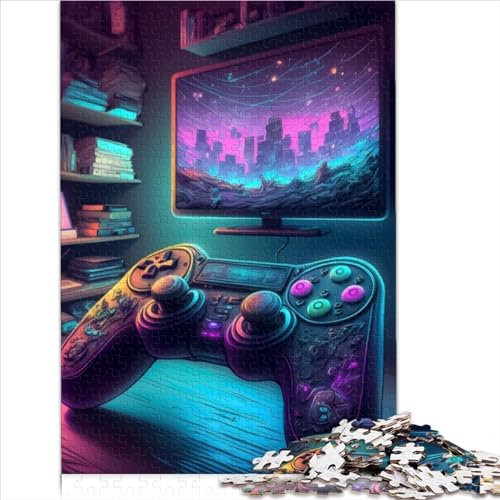 AITEXI 1000-teiliges Puzzle für Erwachsene und Kinder, Gaming-Raum-Puzzle, geeignet für Erwachsene und Kinder ab 12 Jahren, Kunstwerk-Geschenk (26 x 38 cm)