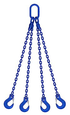 Joma-Tech 4-Strang Anschlagkette 2,5m GK10 8mm blau