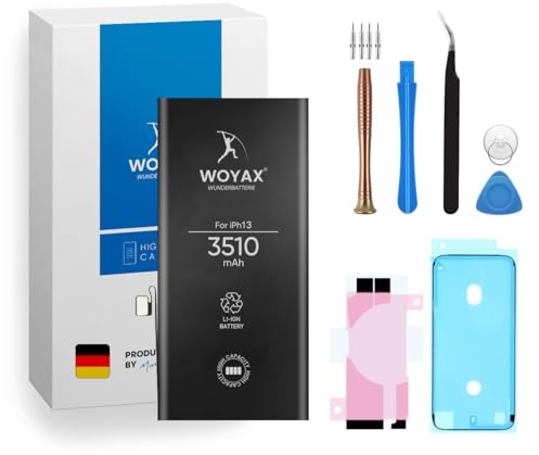 Woyax Wunderbatterie Ersatzakku für iPhone 13 Batterie 3510 mAh Hohe Kapazität ohne Dichtung