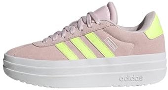 adidas VL Court Bold Shoes Junior Chaussures, Clear Pink/Hi-res Yellow/FTWR White, 22 EU