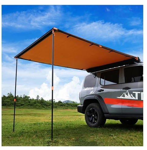 Markise Sonnensegel Wasserdicht,Ausziehbare Auto Markise,Wasserdichte Auto Zelt Overland Camping,Polyester-Gewebe Vorzelt Wetterfestes UV50+ ,Seitenmarkise für Camping Bus Van Auto ( Size : 200x250cm/