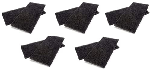 vhbw 10x Schaumfilter 40 PPI kompatibel mit Whirlpool AZA 9785 GG (857500629022), AZA 9785 GG (857500629021) Wäschetrockner