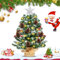 ZQEJEFD Mini Weihnachtsbaum, 50 cm Künstlicher Tisch-Mini-Weihnachtsbaum mit Warmweißen Lichtern, Stern-Baumspitze, Weihnachtsbaum Klein Beleuchtet für für Weihnachten Partys Zuhause