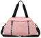 Vllcsla Reisetasche Damen Klein 23.3L, mit Nassfach, Sporttasche Damen Fitnessstudio Gym Rosa, Reisetasche Damen Weekender Handgepäck Leicht, Damen Sporttasche Wochenendtasche, Wasserdicht, Hellrosa