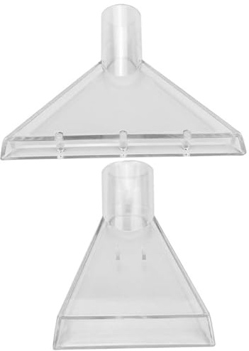 2pcs Aspirations d'aspirateur pour les détails de la voiture, 2 tailles Fiffeur d'aspirateur Adaptateur de buse à vide Extracteur transparent pour le nettoyage et les détails automobiles de tapis et