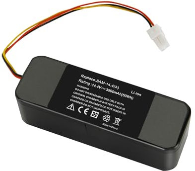 14.4V 3500Ah Batterie Li-ION pour Samsung Navibot SR8730 SR8824 SR8825 SR8840 SR8845 SR8855 SR8895 SR8850 SR8828 SR8830 SR8841 SR8843 VCR8848 VCR8850 remplace DJ96-0083C VCA-RBT20