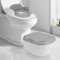 Bebamour Pot de voyage pour les enfants, siège de toilette pliable pour les enfants, pot d'apprentissage portable pour la voiture, avec 32 couches de pot, sac de transport pour le portage,Grey