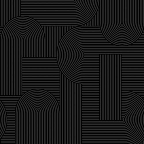 Sublime Schwarz Geo Vliestapete 10mx52cm | | Einfach anzubringen und zu Entfernen 1005 x 52