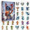2025 Christmas Dragon Adventskalender, 2025 Adventskalender Kinder, Niedlicher Hund Adventskalender 2025, Einzigartiger Adventskalender, Weihnachtsurlaub Adventskalender