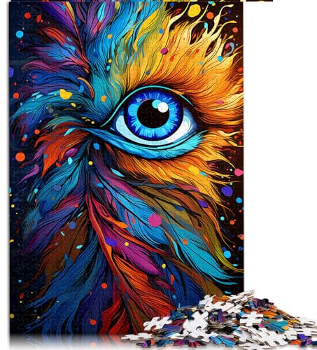 Puzzle für Erwachsene, 1000 Teile, Papierpuzzle „Augen ausmalen“, für Erwachsene und Kinder ab 12 Jahren, tolles Geschenk für Erwachsene. Größe: 52 x 38 cm