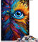 Puzzle für Erwachsene, 1000 Teile, Papierpuzzle „Augen ausmalen“, für Erwachsene und Kinder ab 12 Jahren, tolles Geschenk für Erwachsene. Größe: 52 x 38 cm