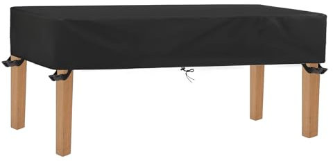 DKHLYB Schutzhülle Gartentisch Abdeckplane für Tischplatte Schutzhülle Terrassentisch Abdeckung für Gartentisch Plane für Tisch Abdeckung Wetterfest UV-Beständiges 600D Gewebe 150x50x20cm