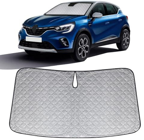 Opaltool Parasol Coche Delantero Plegable Repuesto para Renault Captur 2014-2025, Coche Sol Sombra Bloquea los Rayos UV en el Interior del Parasol Protector