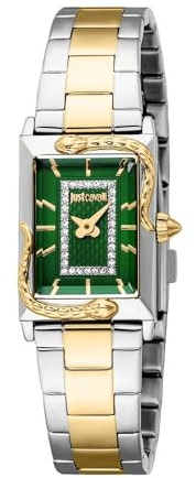 Just Cavalli Damen Analog Quarz Uhr mit Edelstahl Armband JC1L364M0095