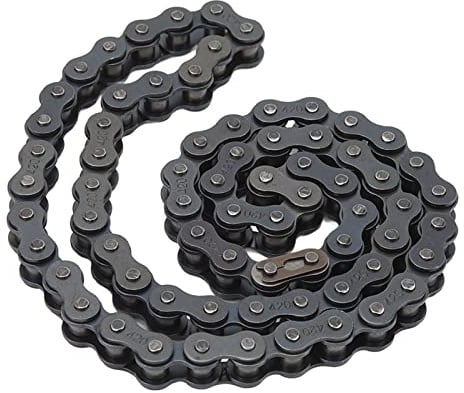 E Bike Kette, 420 Stahl 106 Glieder leichte Antriebskette für Fahrräder Freilauf Ersatzkette für E-Bikes für Reparatur und Aufrüstung