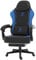 Dowinx Gaming Stuhl, Ergonomischer Gamer Stuhl aus PU-Leder mit Lendenwirbelstütze, PC-Stuhl mit verbreiterter Rückenlehne, Belastbar bis 150 kg, Blau