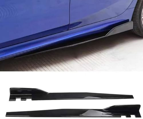 WQLTTFC Side Skirts for Dacia Duster 2010-2020 2021 2022 2023 2024 2025, Side Skirt Extensions Panel Splitter Anti Scratch Body Kit, Car Accessories,Bright Black
