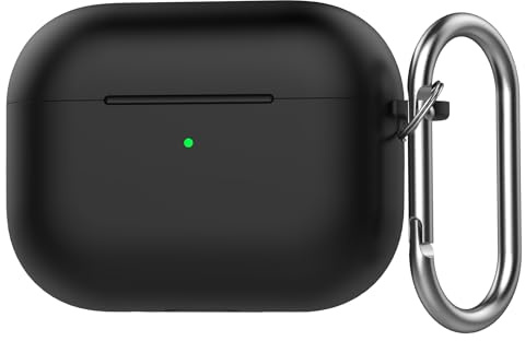 AirPods Pro 3 Case Compatible with AirPods Pro 3, Anti-Scratch, Shockproof, Soft Silicone, Bluetooth Earphone Cover Electrones Case Black