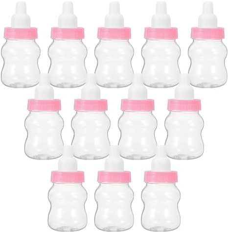 DOITOOL Babyparty Süßigkeitenflaschen 12 Stück Pet Pp, Spardosen