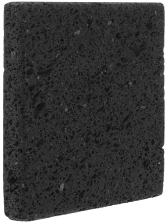 GARVALON Vulkanstein Grillplatte 10x10x1,5cm aus Natürlichem Vulkangestein Bbq Stein für Steak und Gemüse Grillstein für Gasgrill und Backofen