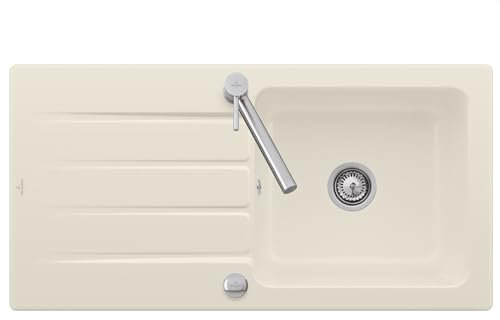 Villeroy & Boch Architectura 60-3360 02 FU Ivory Keramikspüle Excenterbetätigung
