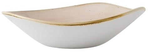 Churchill Stonecast Triangle Bowl Nutmeg Cream 235mm