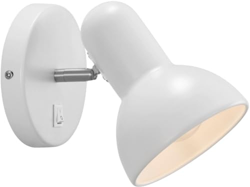 Nordlux Texas Wandleuchte/Wandleuchter für den Innenbereich, Metall, E27, 60 W, Stecker in und Netz, Hardwire für Schlafzimmer, Wohnzimmer, Küche, Büro, Nachttisch oder Arbeitszimmer, IP20, Klasse 2
