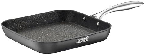PINTINOX bistecchiera grill linea ST1 con griglia quadrata 26x26 cm, per tutti i piani cottura compresa l’induzione.