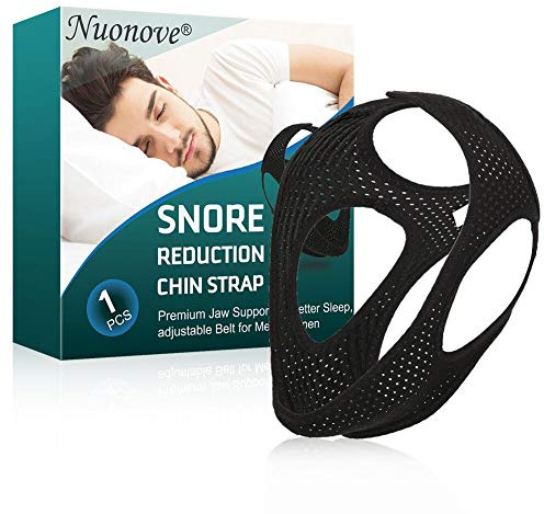 Chin Strap,Kinnriemen Schnarchen, Kinnriemen Gegen Schnarchen, Anti Schnarchen Gerät, Kinnriemen, Profi Effektive Schnarch Stopper Gerät Für Schnarchen Reduktion Snore Relief Kinnriemen, Schwarz
