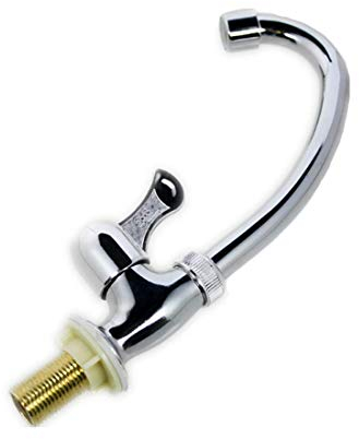 Molinter Robinet Robinetterie de cuisine Robinet de lavabo Robinet d'évier à une main Robinet d'évier de jardin en fer Robinet de salle de bain à 360 tours Robinet pour salle de bain (Hauteur : 26 cm)