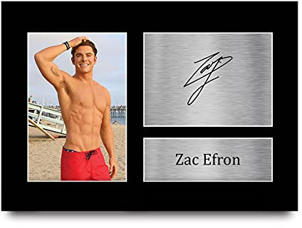 HWC Trading A4 Zac Efron Geschenke gedruckt Autogramme Bild für TV-Fans signiert - A4