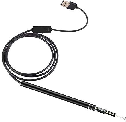 Digital Led Otoscope, Ear Camera Scope Earwax Removal Kit Ear Wax Cleaning Tool Waterproof Rated 3-In-1 Micro USB Health Care Tool Ear Pick Wax Remover Cleaner Scope Endoscope Windows PC