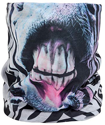 Alsino - Multifunktionstuch Schlauchschal Halstuch Bandana Kopfbedeckung Haarband Tuch Top Motive fester Sitz - atmungsaktiv extra lang bedeckt Mund, Nase und Hals (MF-456 Zebra Maul)