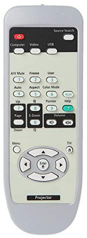 Abwan Mando a distancia para proyector Epson EMP-X5 EB-S6 EB-X6 EB-W6 EB-S7 EB-X7 EB-S8