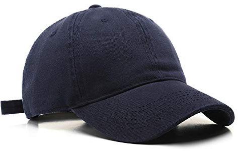 Herren Kappe Hut Baseballmütze Aus 100% Baumwolle Für Herren Und Damen Mode Einfarbige, Hochwertige Hüte Lässiger Hysteresenhut Gorras-Navy_55-60Cm
