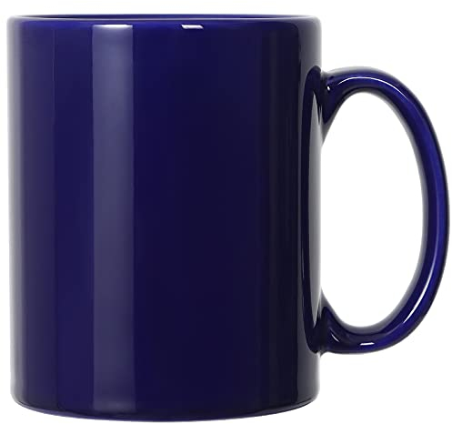 harebe 22 OZ Extra Large Coffee Mug, Smooth Ceramic Boss Giant Tea Cup Big Capacity and Handle for Dad Men, Blue