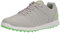 Skechers Men's Pivot Spikeless Golf Shoe, Gray/Lime, 10.5 Wide