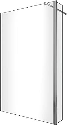 Paroi de douche walk-in avec porte pivotante garde-boue - 8 mm - h 200 (WALKIN120 +PORTE 40 (tot 160,5-162,5))