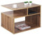 RICOO Couchtisch mit Stauraum 69 x 50 x 50 cm, Couchtisch Holz, Wohnzimmertisch für Couch Eiche Wotan – WM095-EW, Tisch Wohnzimmer Tisch, Sofatisch, Coffee Table, Couchtisch klein, Couch Tisch