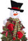 Marooma Weihnachtsbaumspitze, Schneemann, große Weihnachtsbaumspitze, Schneemann-Umarmung mit großem Hut und beweglichen Armen, Weihnachtsbaumschmuck, Party, Heimdekoration